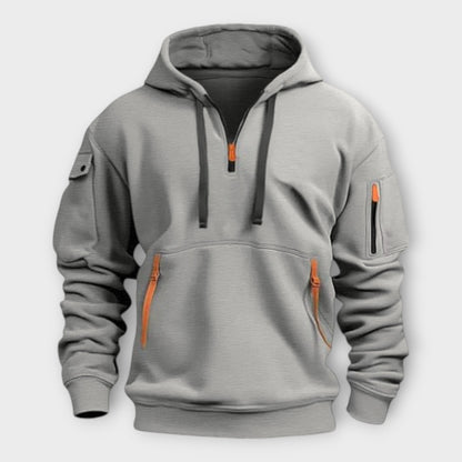 Tom - Half-Zip Kapuzenpullover